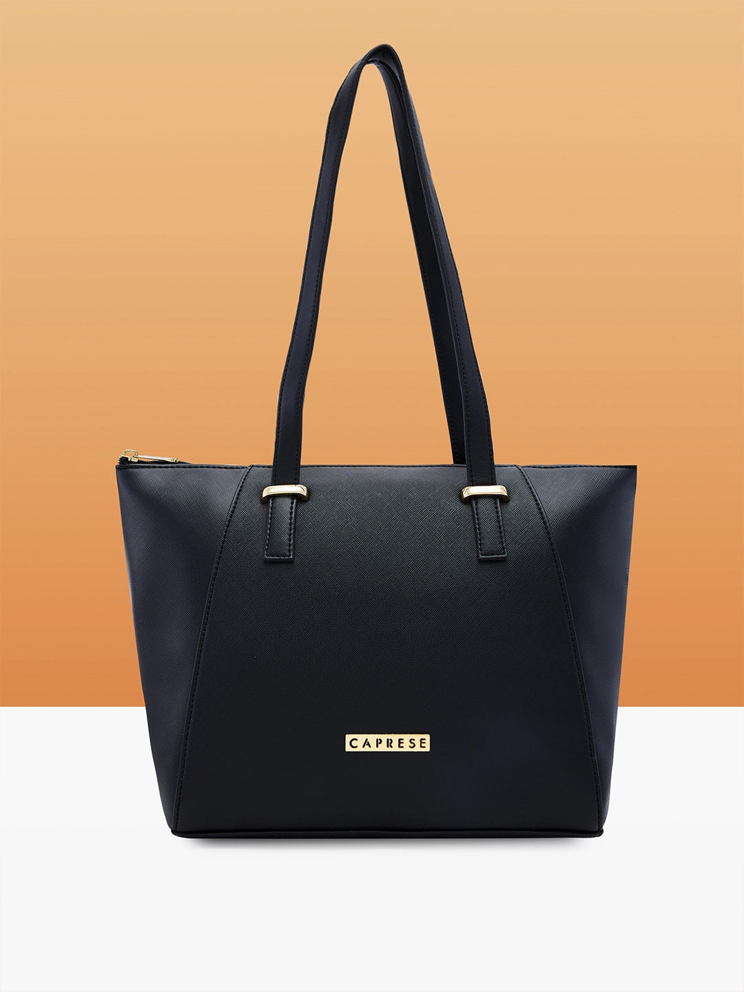 Ladies Tote Bag Bold Canvas -Caprese Afra Tote Medium Black