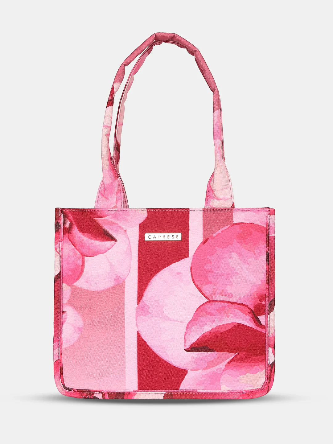 Ladies Tote Bag Bright Style -Caprese Iris Tote Large Pink