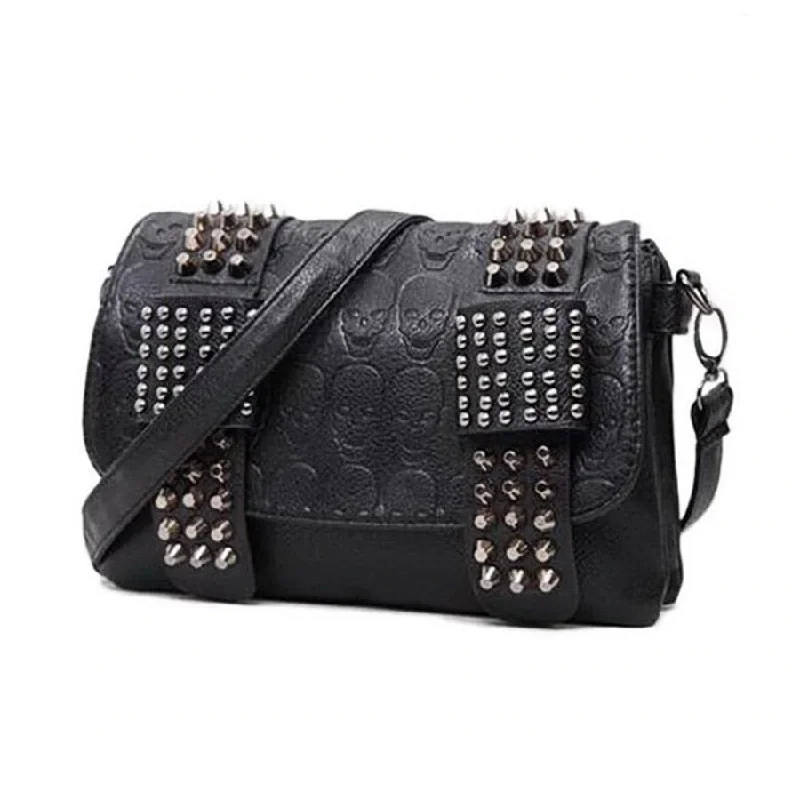 Ladies' wallet large -Skulls and Studs Women's Purse