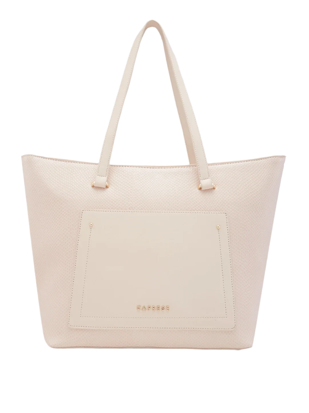 Ladies Tote Bag Lightweight Carry -Caprese Roima Tote Large Self Design Women'S Office Handbag Beige