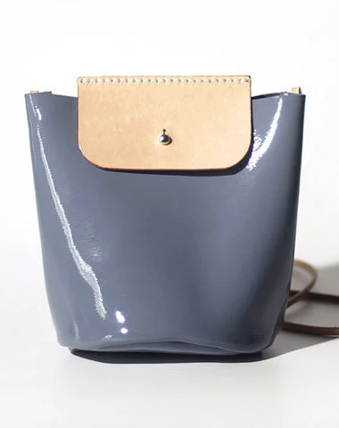 Ladies Bucket Bag Lightweight Carry -Handmade Fashion Women Leather bucket crossbody bag Barrel shoulder bag for women