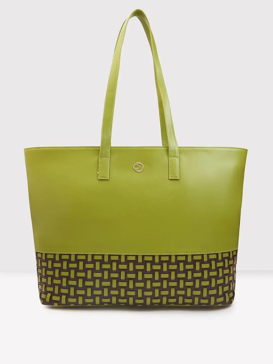 Ladies Tote Bag Beach Canvas -Caprese Zeta Laptop Tote Large Olive