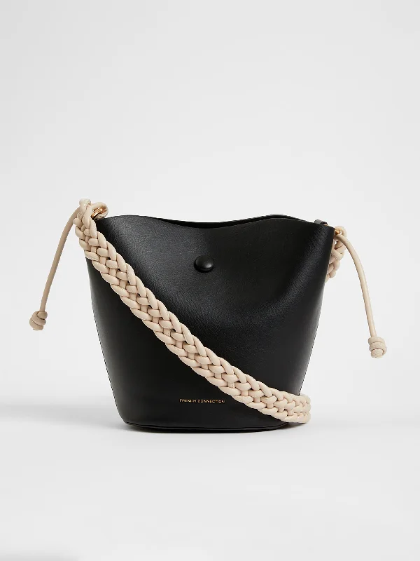 Ladies Bucket Bag Handmade Craft -PU Bucket Bag